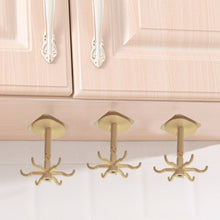 4644 360° Rotating Folding Hook Self-Adhesive Waterproof Wall Mounted Hook