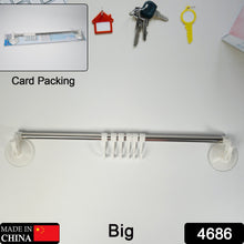 4686 Towel Holder Suction Cup Towel Rack Stainless Steel Towel Bar Bathroom Kitchen Shelf Towel Rail Towel Holder