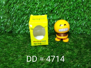 4714  Emoji Shake Car Dashboard Doll Dance for Car interior Decoration With LED Light