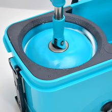 4028 Quick Spin Mop Plastic spin, Bucket Floor Cleaning, Easy Wheels & Big Bucket, Floor Cleaning Mop with Bucket