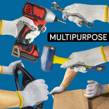 4611 Unisex Knitted/Sewing Cotton Plain Hand Gloves Raw White