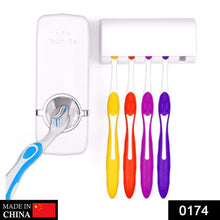 0174 Toothpaste Dispenser & Tooth Brush Holder