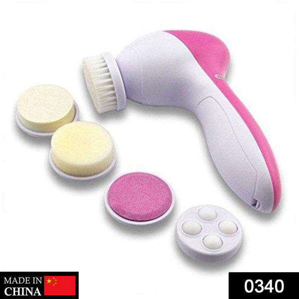 340 -5-in-1 Smoothing Body & Facial Massager (Pink) LetZcart