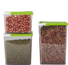 2149 Multipurpose Transparent Storage Jars & Container Set 400ml, 600ml, 800ml (Pack of 3) 