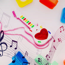 4464 Battery Operated Musical Instruments Mini Guitar Toys and Light for 3+Years Old Kids. 