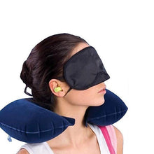 505 -3-in-1 Air Travel Kit with Pillow, Ear Buds & Eye Mask LetZcart WITH BZ LOGO