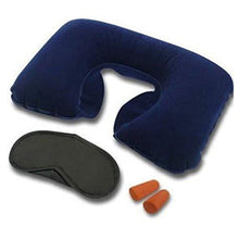 505 -3-in-1 Air Travel Kit with Pillow, Ear Buds & Eye Mask LetZcart WITH BZ LOGO