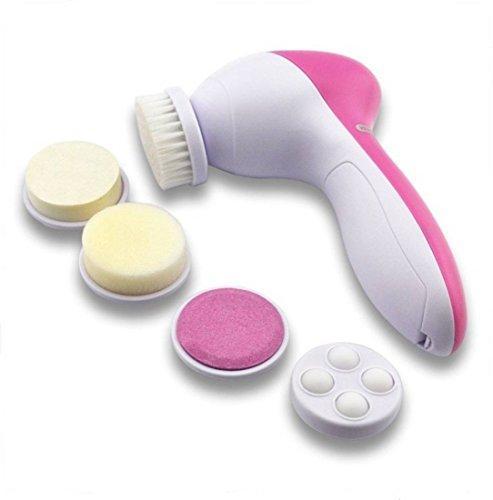 340 -5-in-1 Smoothing Body & Facial Massager (Pink) LetZcart