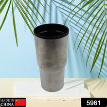 5961  STAINLESS STEEL VACUUM GLASS INSULATED GLASS COFFEE CUPS DOUBLE WALLED TRAVEL MUG, CAR COFFEE MUG (Without Lid)