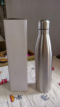 6860 Classic Stainless Steel Water Bottle,Hot & Cold Drinks, Gym Sipper BPA Free Food Grade Quality Silver Color, Steel fridge Bottle For office/Gym/School 1Ltr (Mix Color)