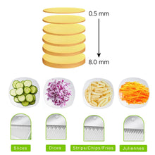 2803 Multi functional Time Saving Adjustable Hand Press Vegetables Chopper 