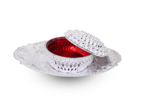 2092 Dry Fruit, Chocolates, Mouth Freshener, Nuts and Mukhvas Storage, Serving Decorative Box with Serving Tray 