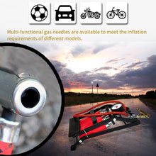 709 Dual-Cylinder Foot Pump, Portable Floor Bike Pump, 150PSI Air Pump 
