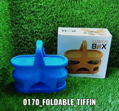 170 Lunch Box (200 ml each Container) with Attractive Stand - 4 pcs 